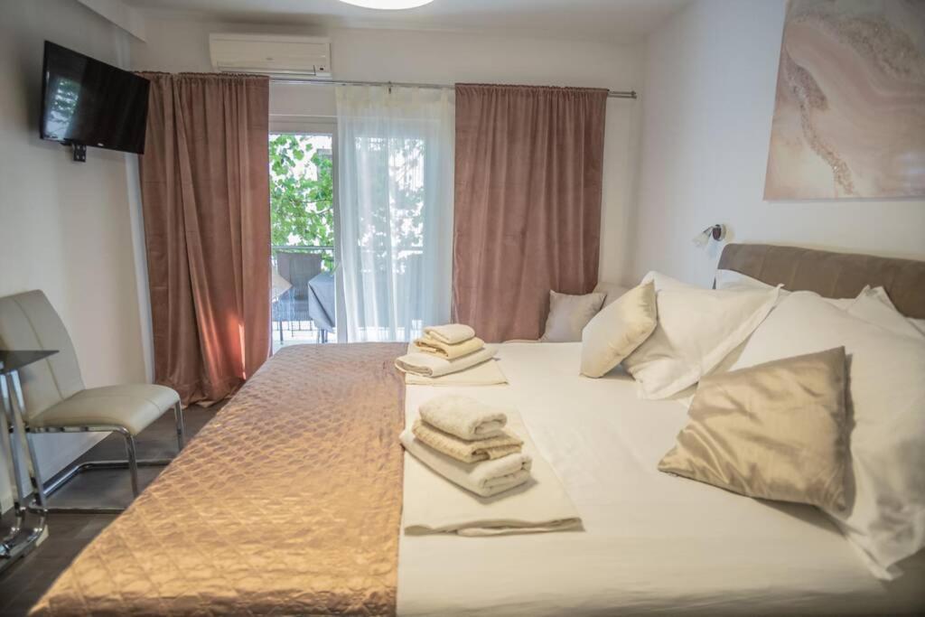 Studio Apartment Purple Sunset - 2+1 Baska Voda Ngoại thất bức ảnh